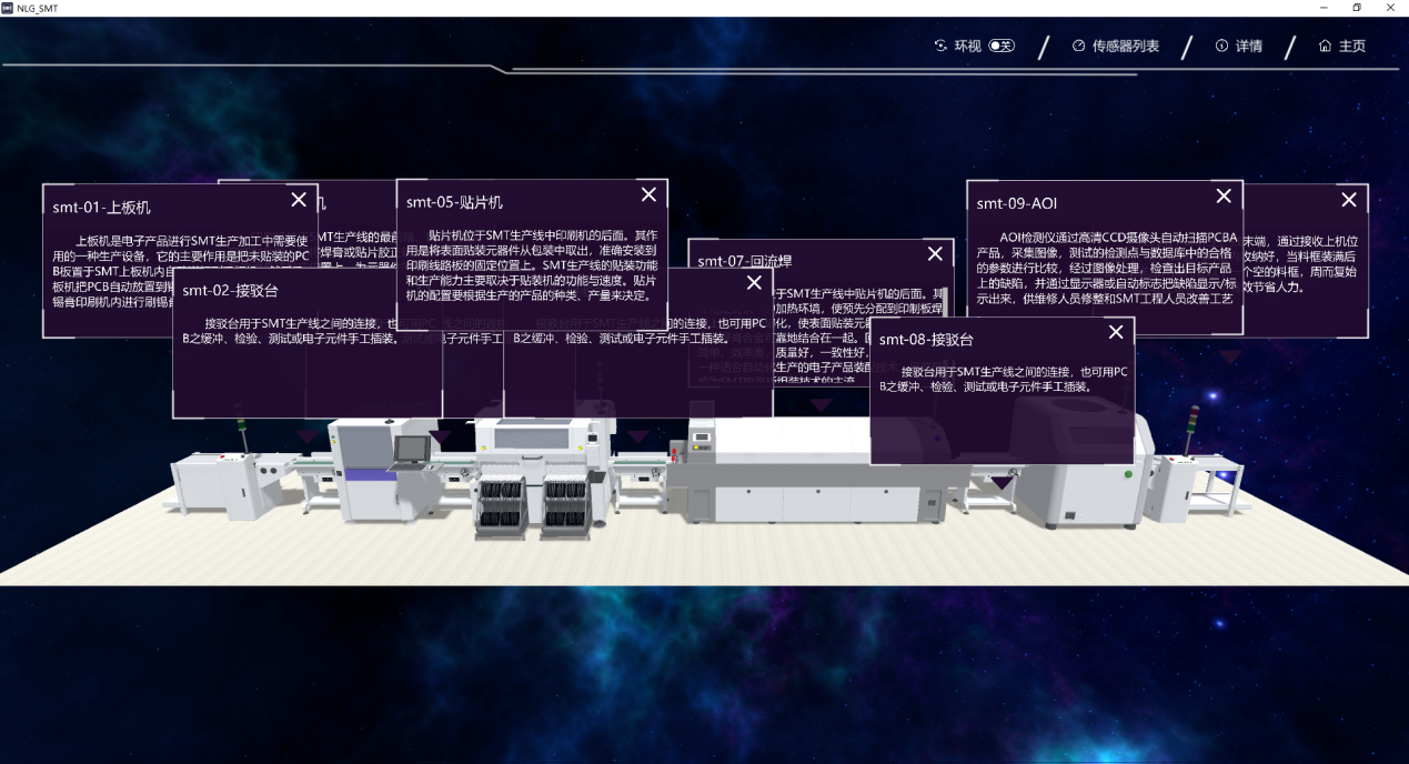 SMT产线3D场景仿真系统 - 设备部署