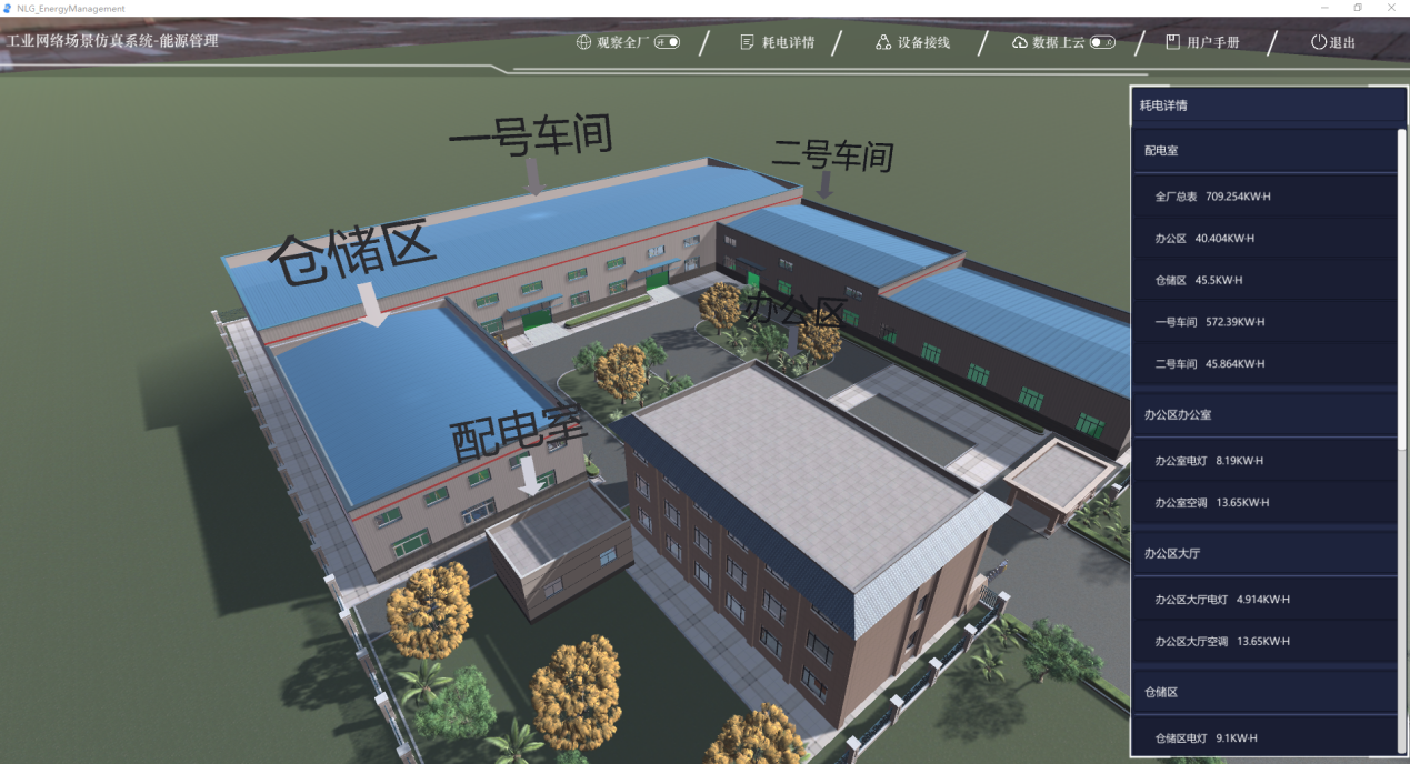 能源管理3D场景仿真系统 - 设备部署